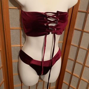 Velvet two piece bikini
